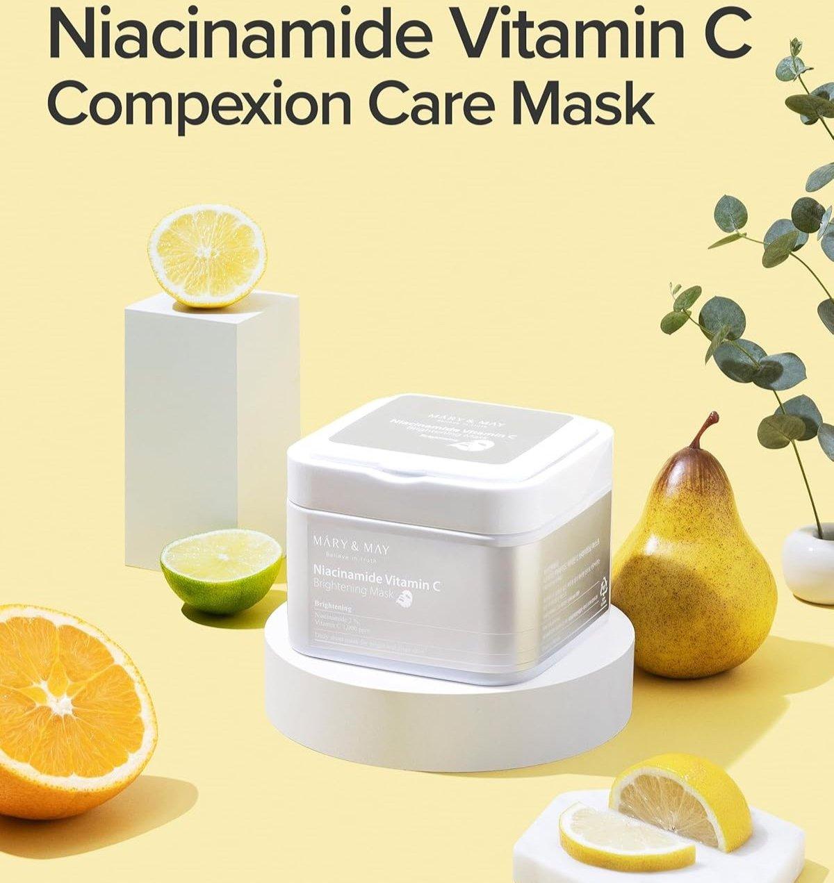 MARY&MAY Niacinamide Vitamin C Brightening Sheets 30 Sheets Mask Sheet MARY & MAY