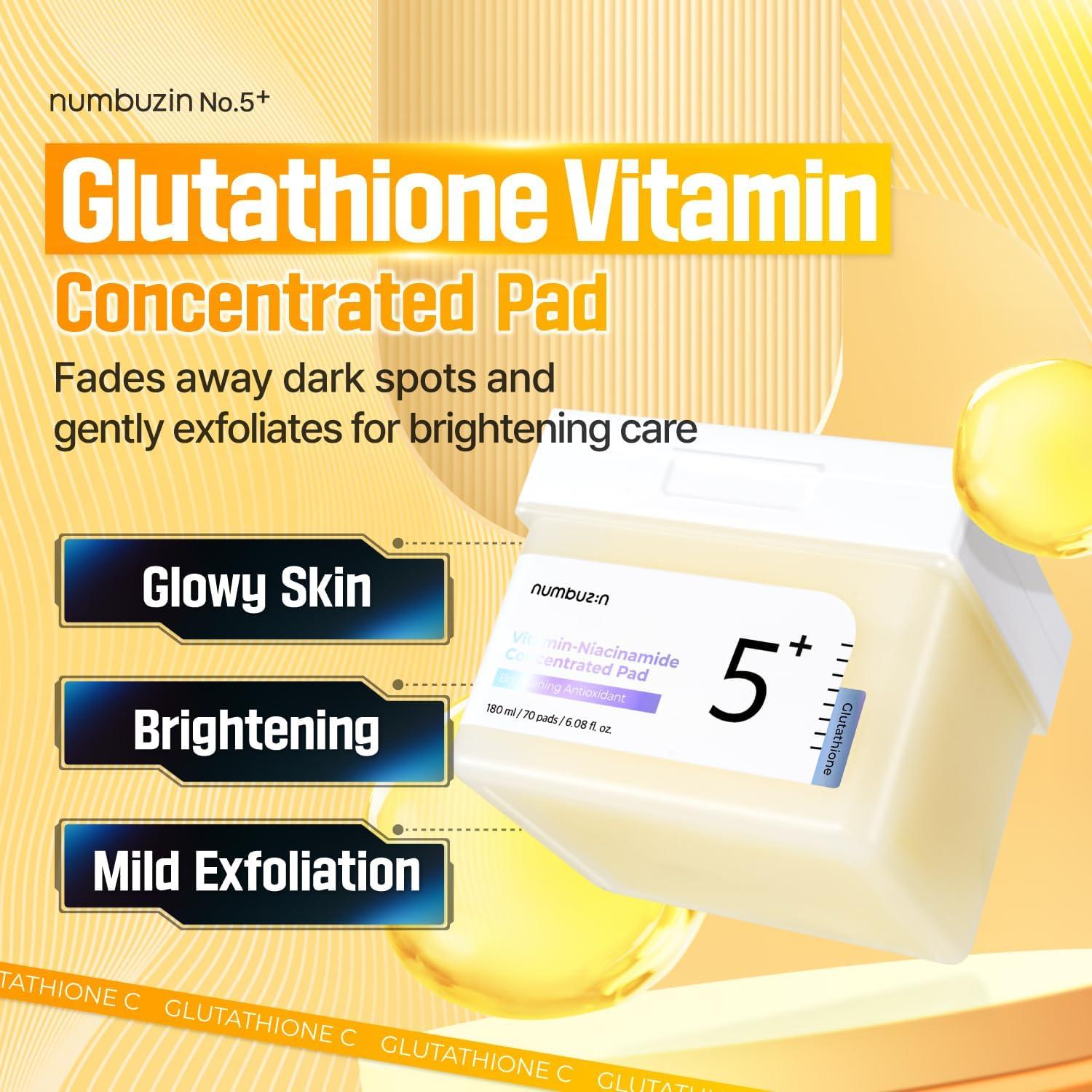 numbuzin No.5+ Vitamin-Niacinamide Concentrated Pad-thekimyoung.com