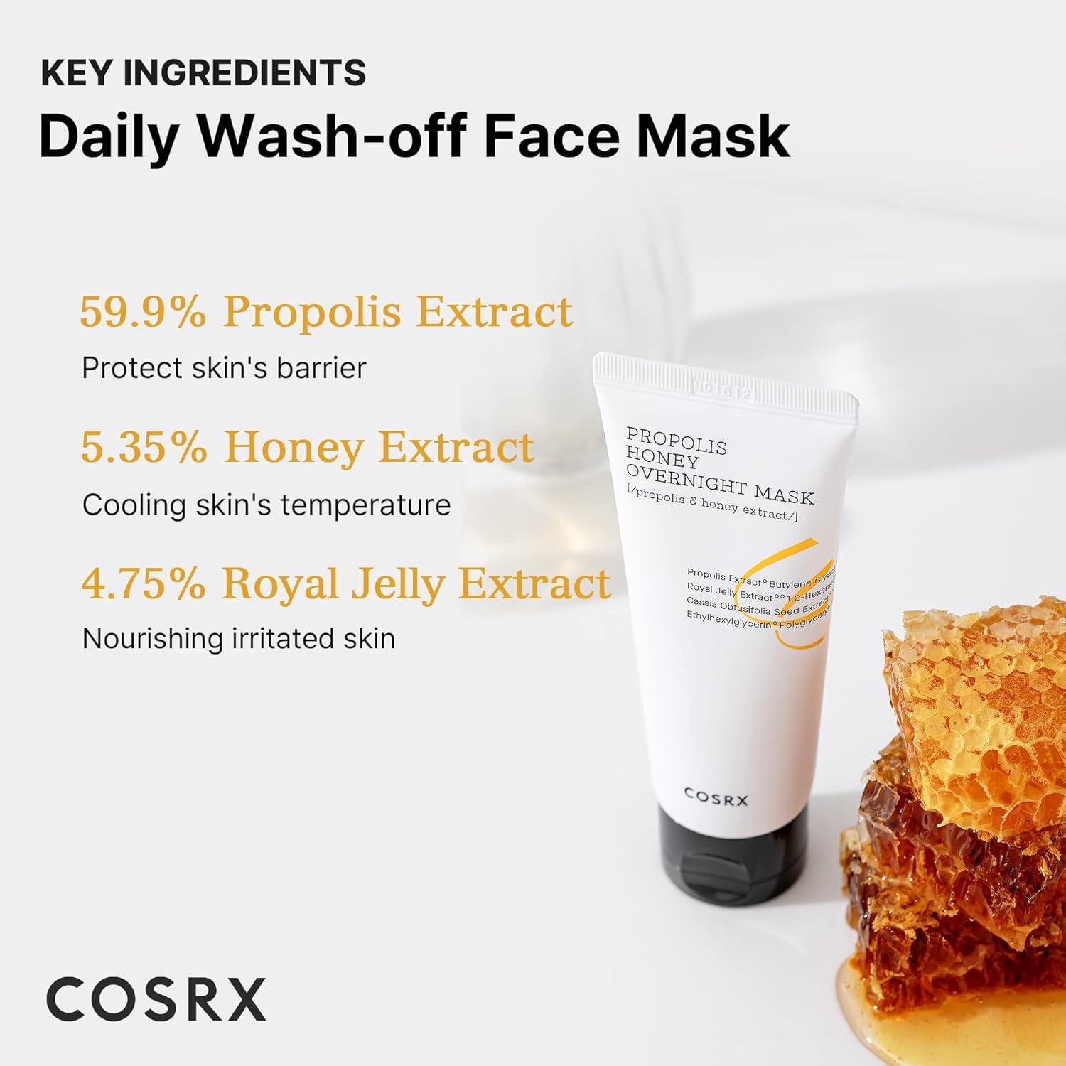 COSRX - Full Fit Propolis Honey Overnight Mask (60ml)-thekimyoung.com