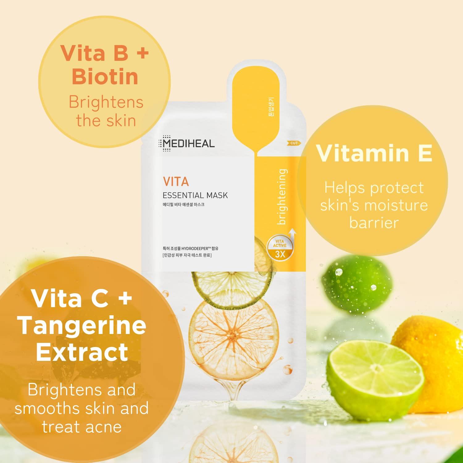 MEDIHEAL Vitamin C Essential Mask Sheet 10P-thekimyoung.com