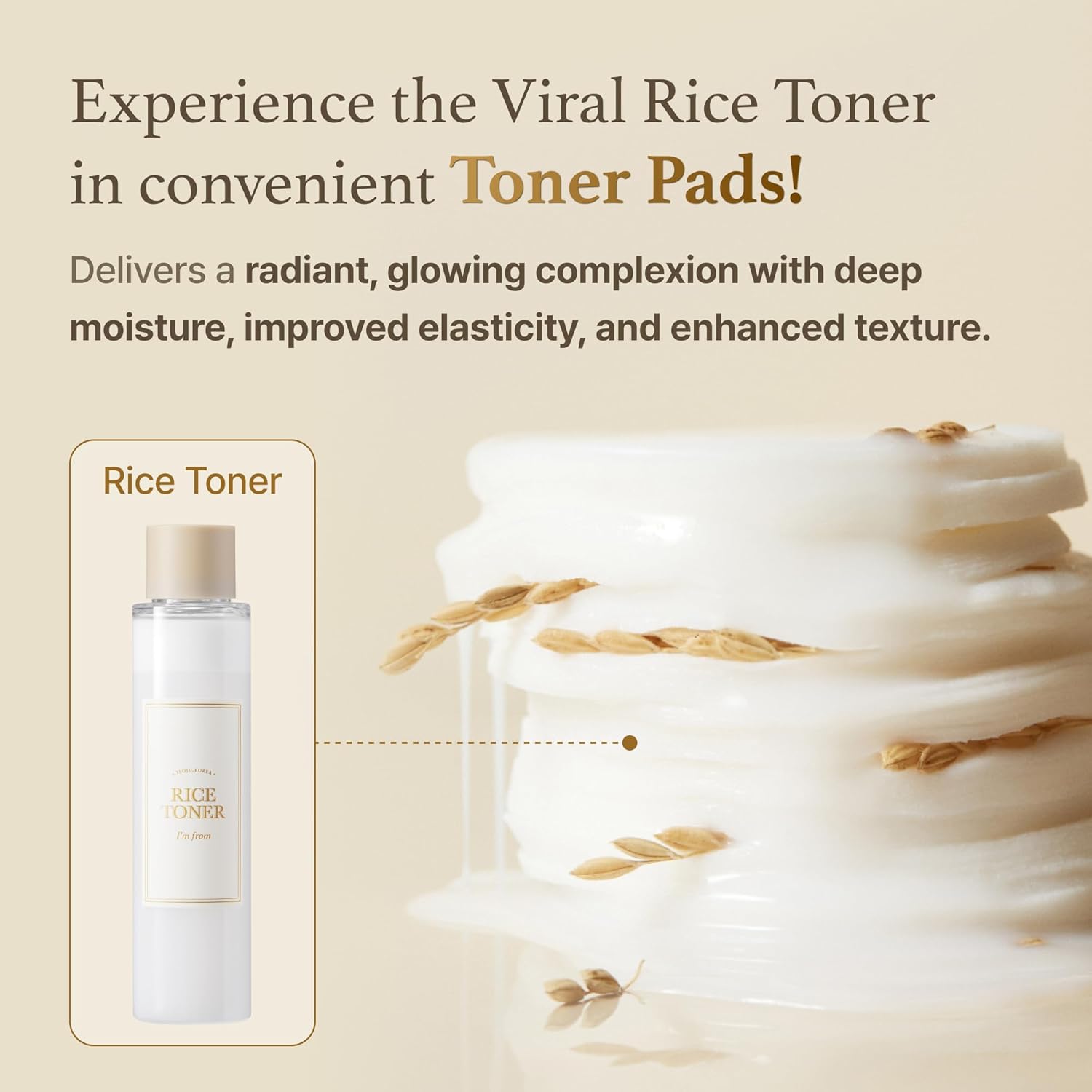 I’m From - Rice Toner Pad (60 Pads)-thekimyoung.com