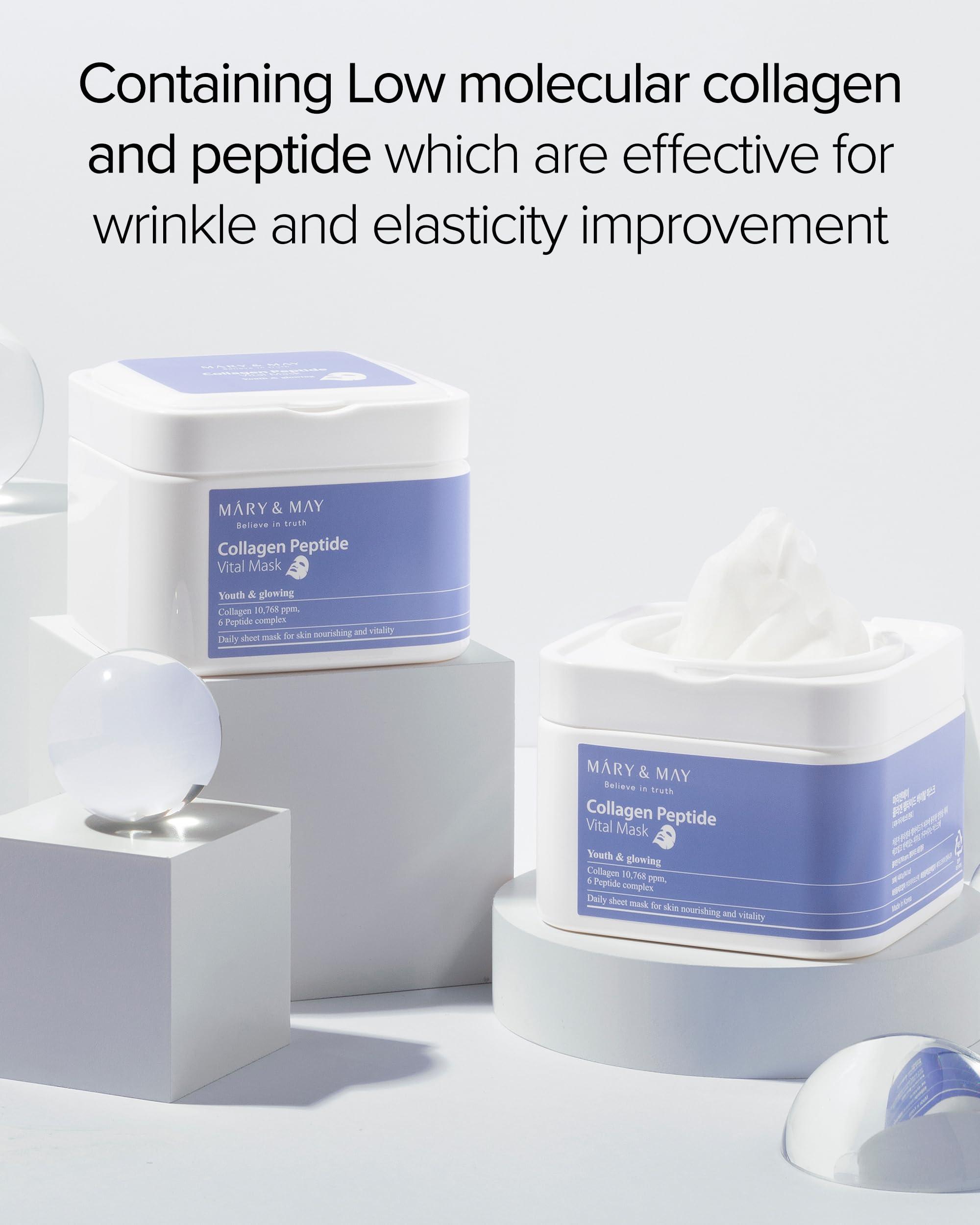 MARY&MAY Collagen Peptide Vital Mask Sheets Mask Sheet MARY & MAY