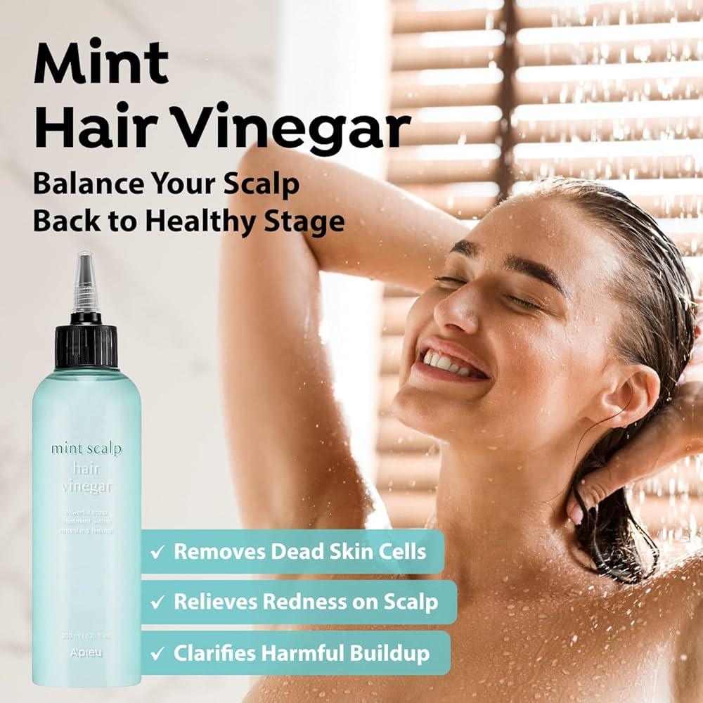 A'pieu MINT SCALP HAIR VINEGAR 200ml-thekimyoung.com