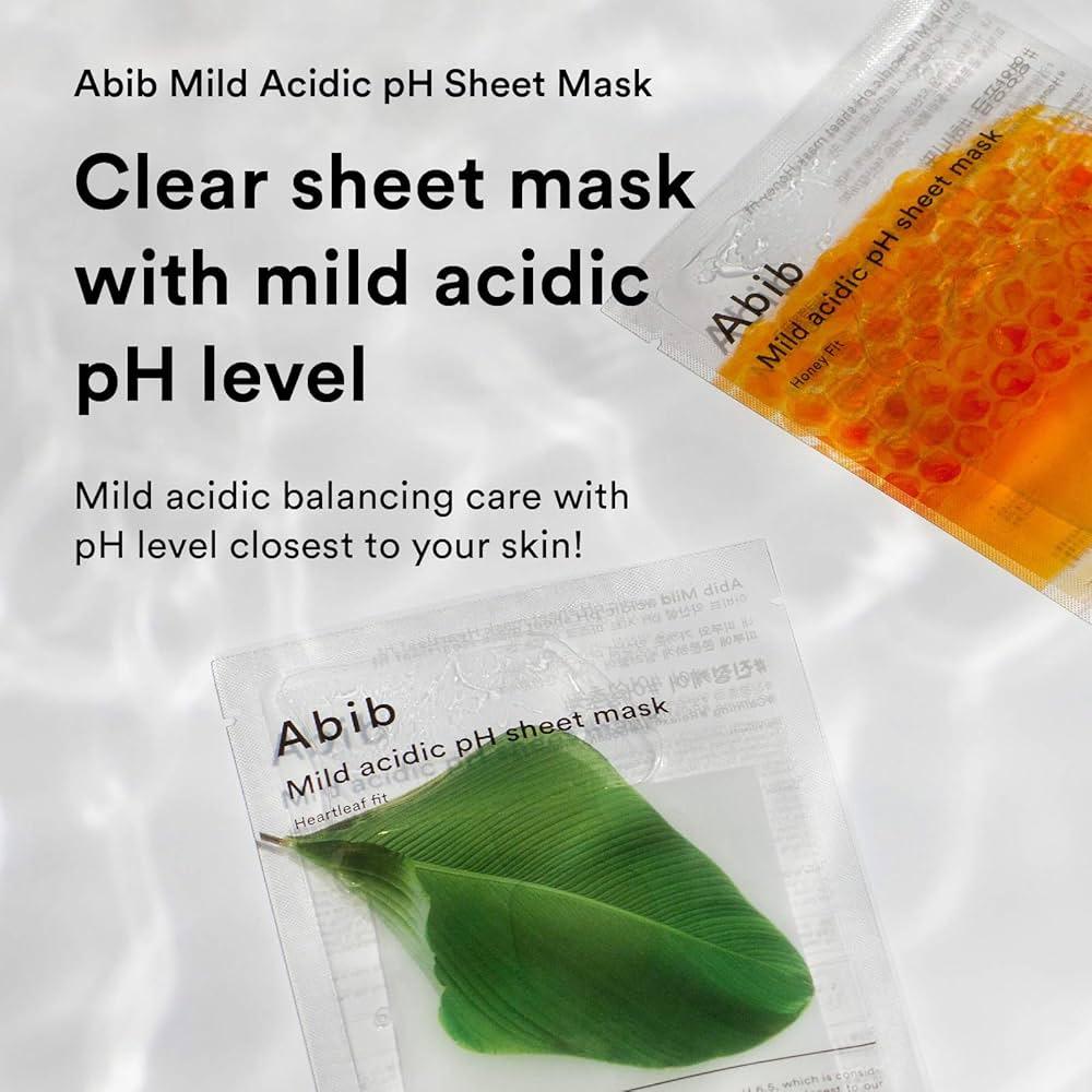 Abib Mild acidic pH sheet mask Honey fit 30ml X10 Mask Sheet Abib