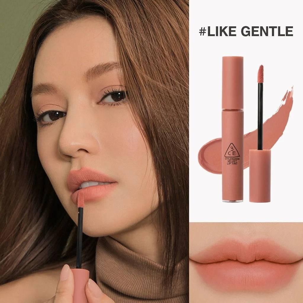 3CE Velvet Lip Tint 4g #LIKE GENTLE-thekimyoung.com