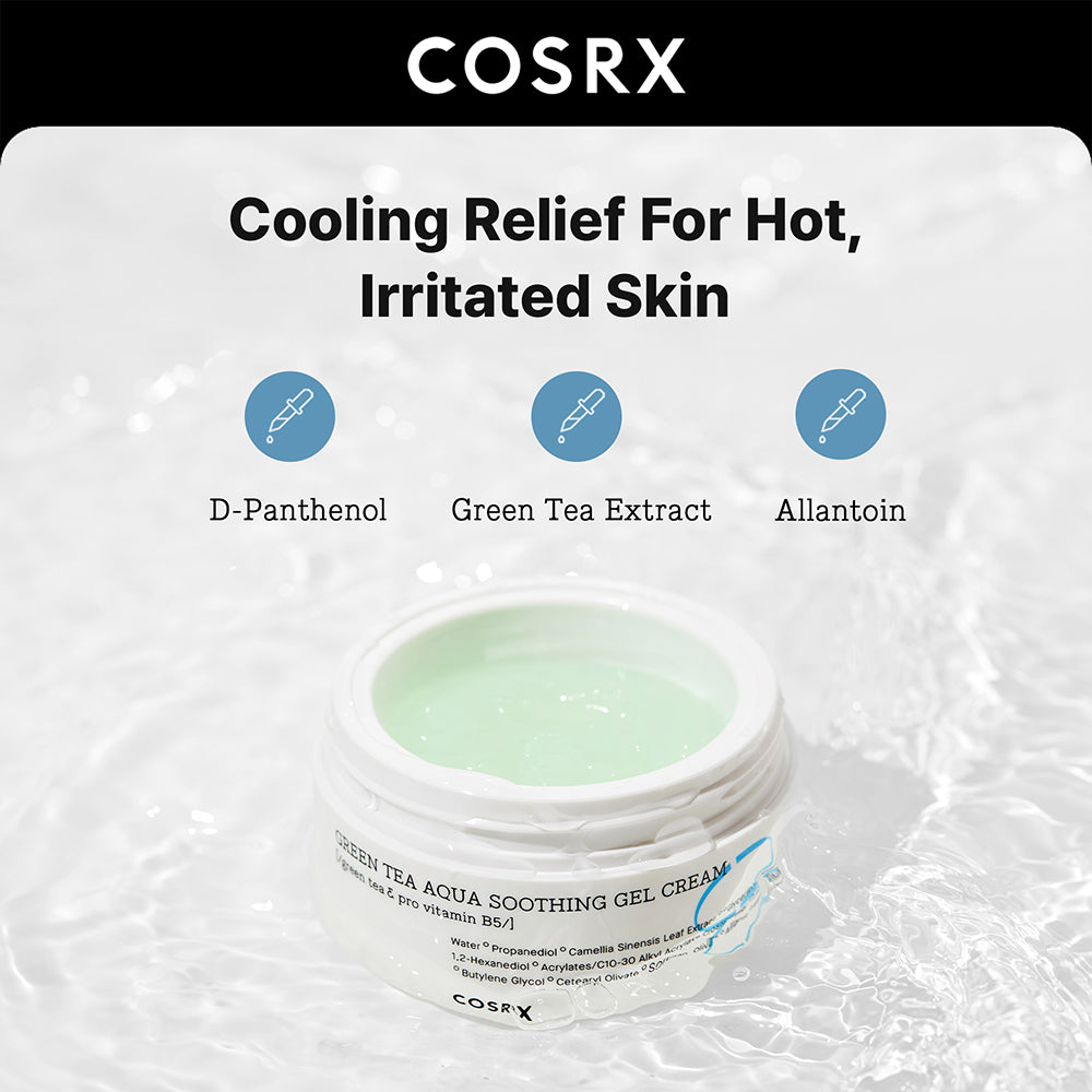 COSRX - Hydrium Green Tea Aqua Soothing Gel Cream (50ml)-thekimyoung.com