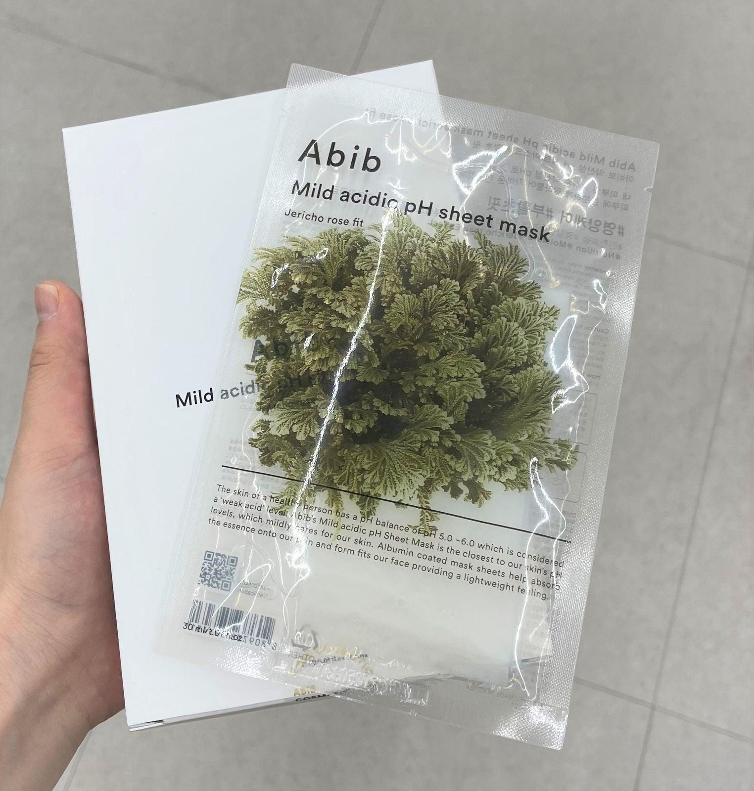 Abib Mild acidic pH sheet mask Jericho rose fit 30ml X 10pc Mask Sheet Abib