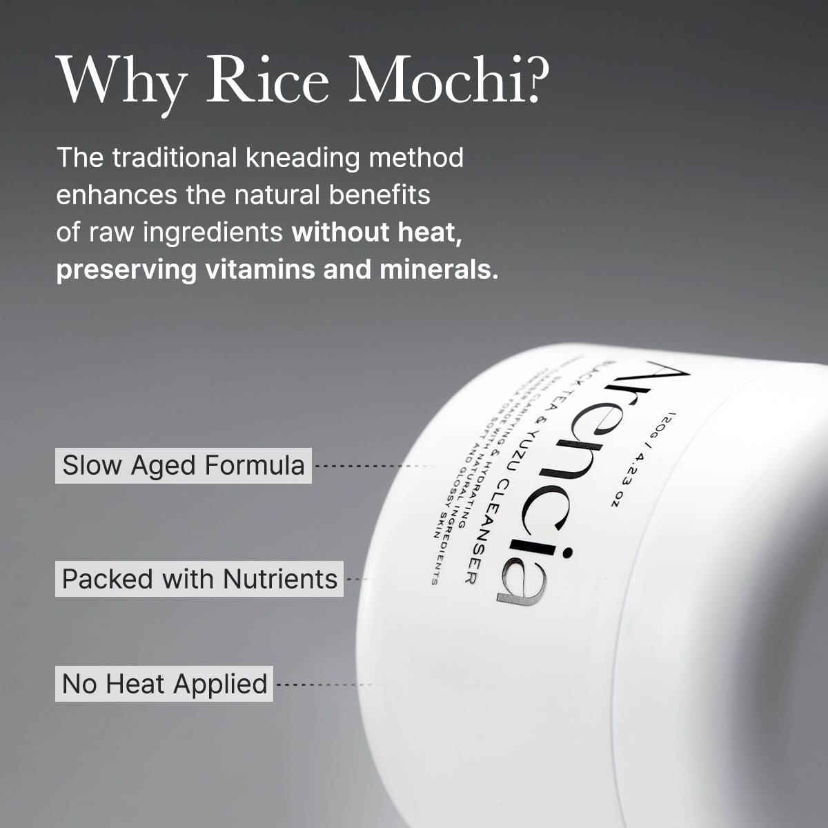 Arencia - Black Tea Rice Mochi Cleanser-thekimyoung.com