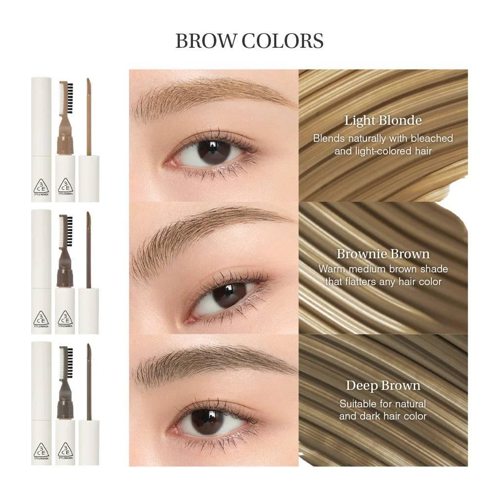 3CE All Rounder Brow 6.5ml (3 Colors) Eyebrow Color 3CE