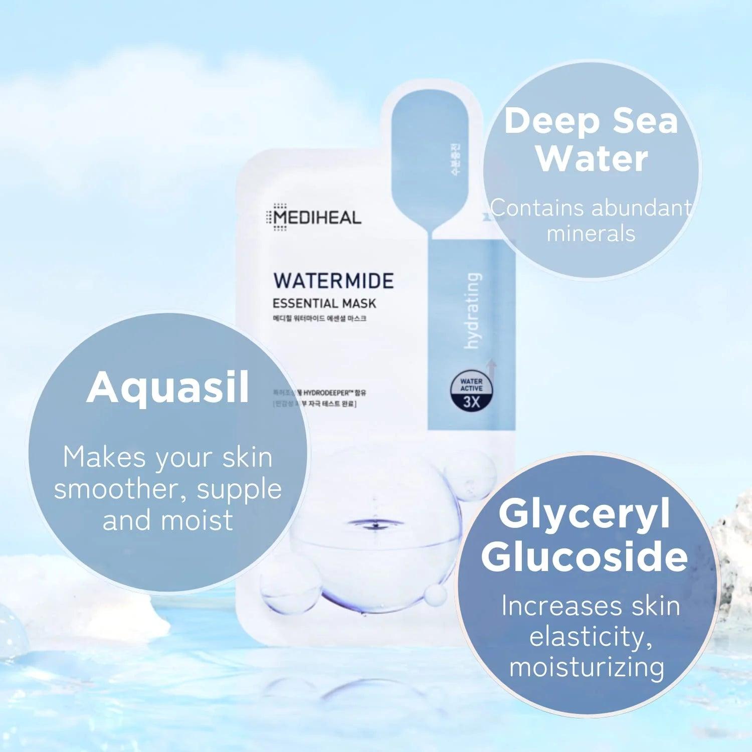 MEDIHEAL Watermide Essential Mask Sheet 10P Mask Sheet MEDIHEAL
