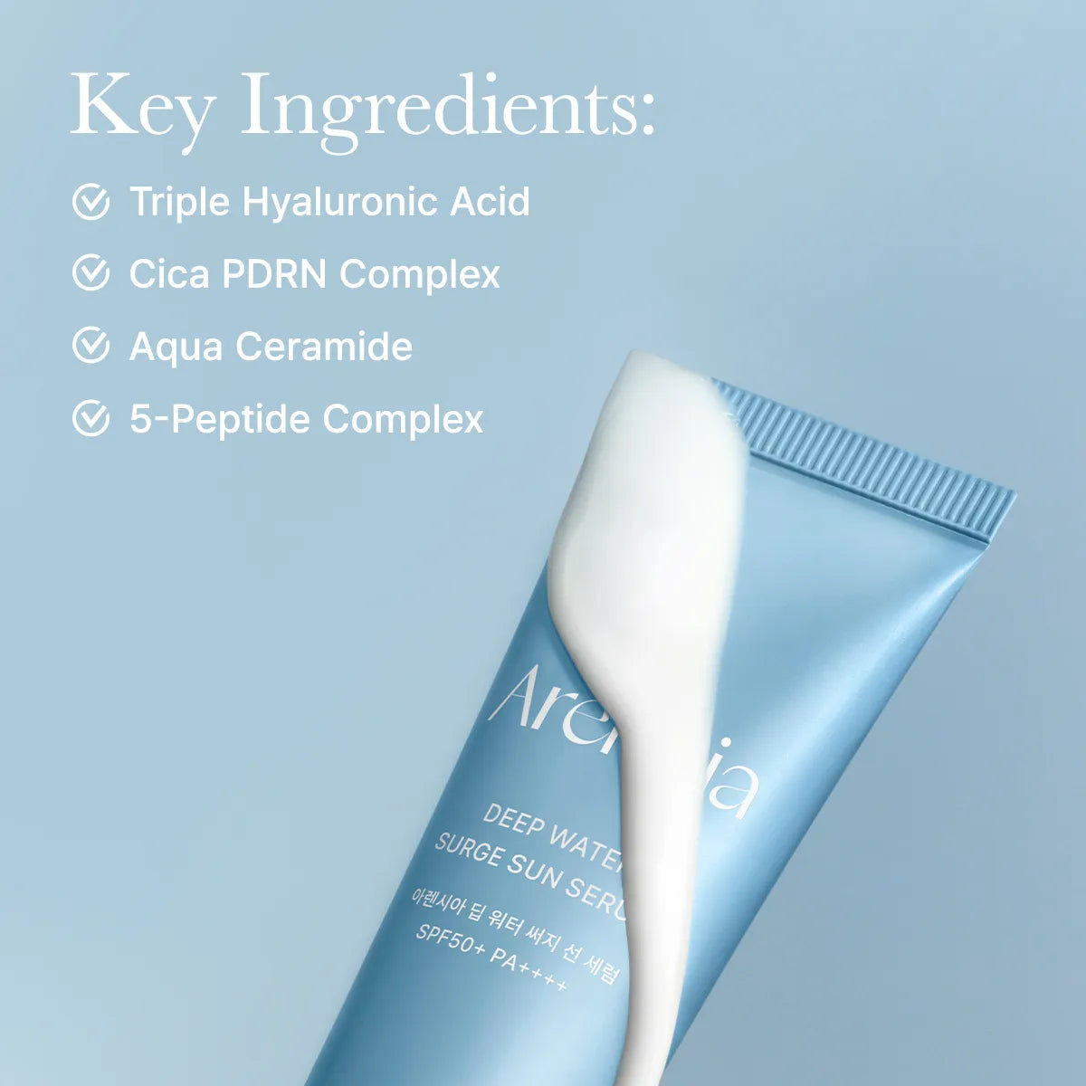 Arencia - Deep Water Surge Sun Serum SPF50+ PA++++ (50ml)-thekimyoung.com