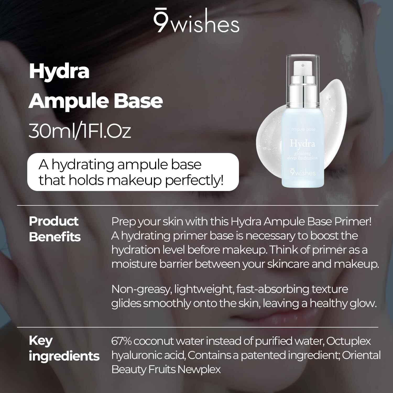 9wishes Hydra Ampule Base 30ml Face Primers 9wishes