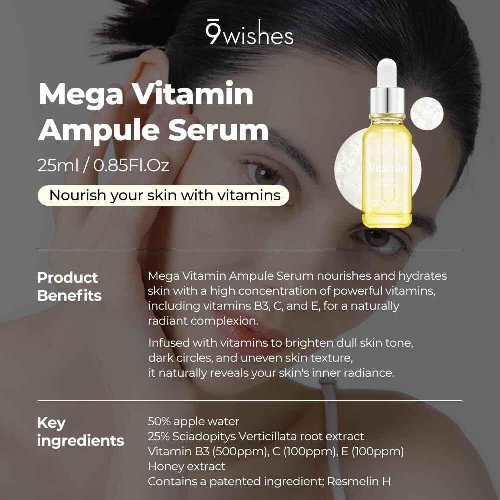 9wishes Mega Vitamin Ampule Serum Face Serum 9wishes
