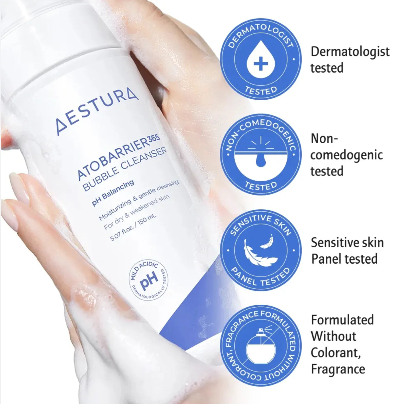AESTURA - Atobarrier 365 Bubble Cleanser (150ml)-thekimyoung.com