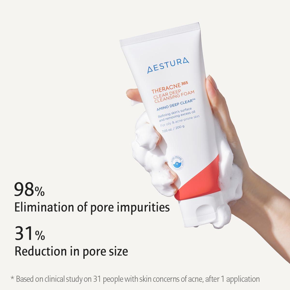 AESTURA - Theracne 365 Clear Deep Cleansing Foam (200g)-thekimyoung.com
