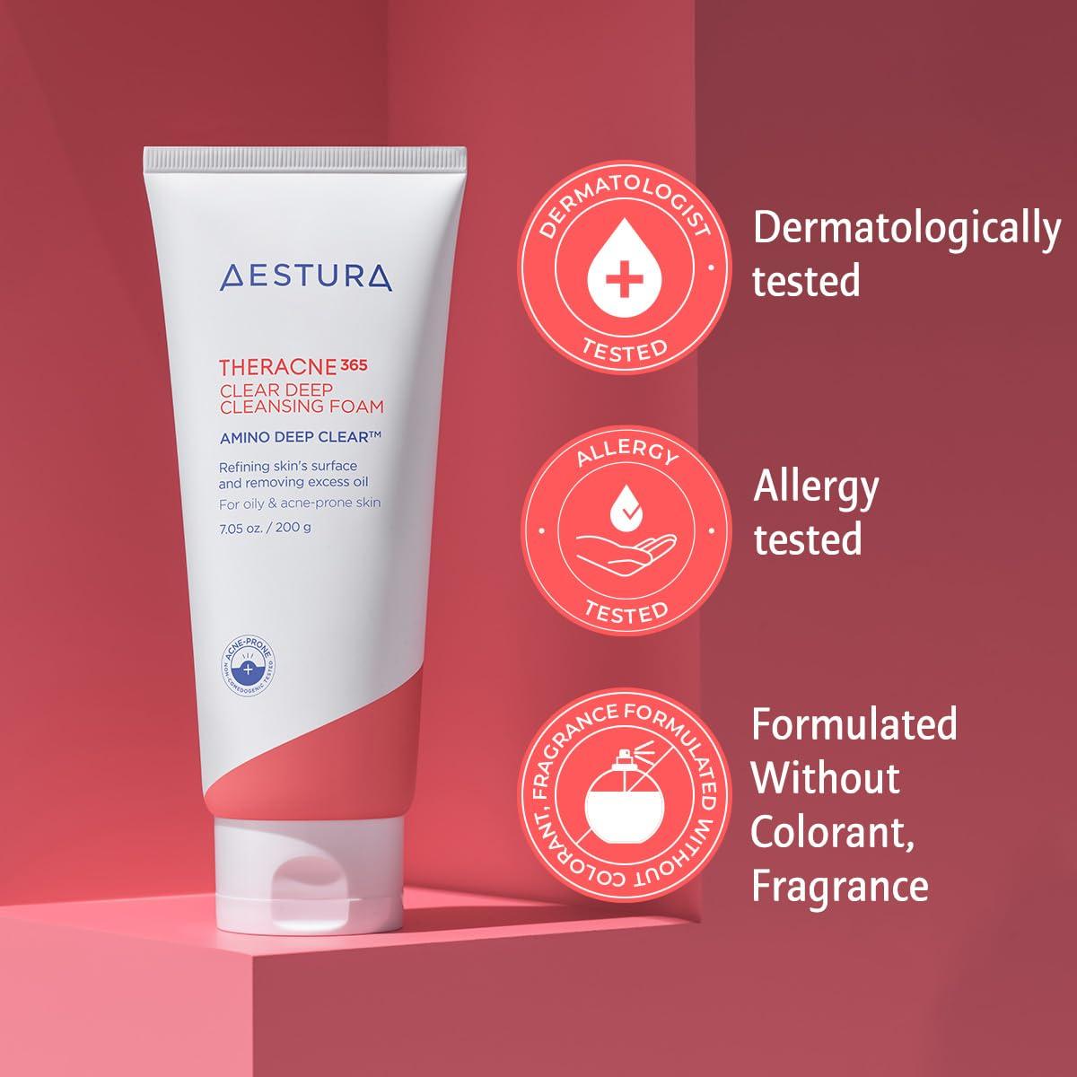AESTURA - Theracne 365 Clear Deep Cleansing Foam (200g)-thekimyoung.com