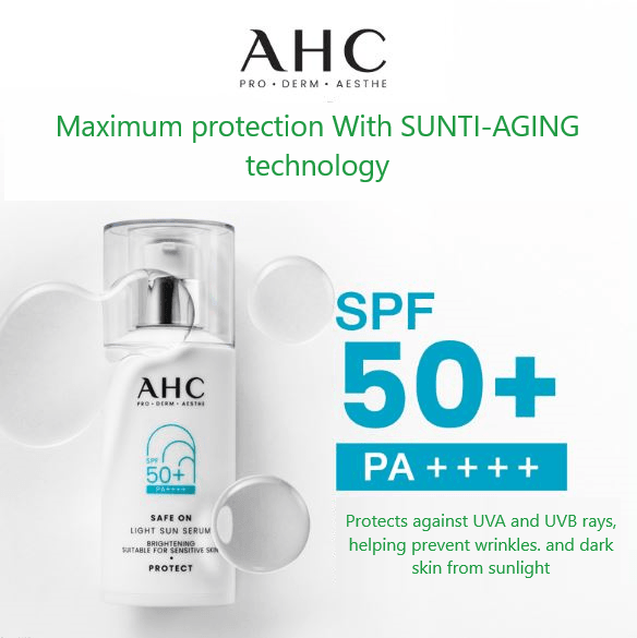 AHC Safe On Light Sun Serum 40ml-thekimyoung.com