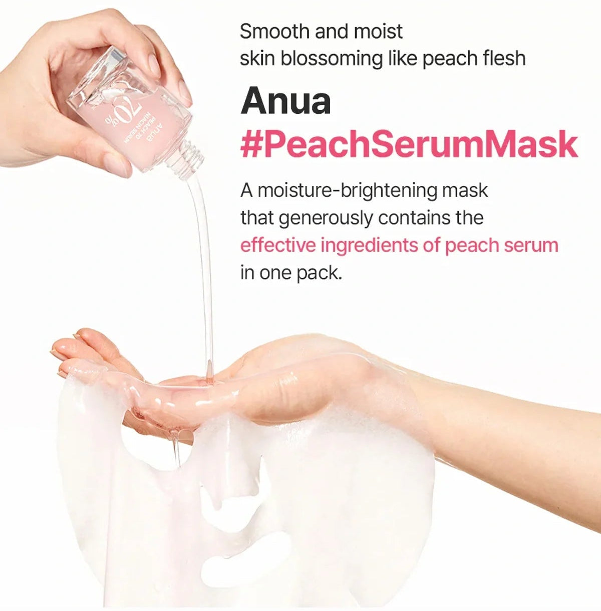 Anua Peach 70 Niacin Serum Mask Sheet - 10pcs-thekimyoung.com