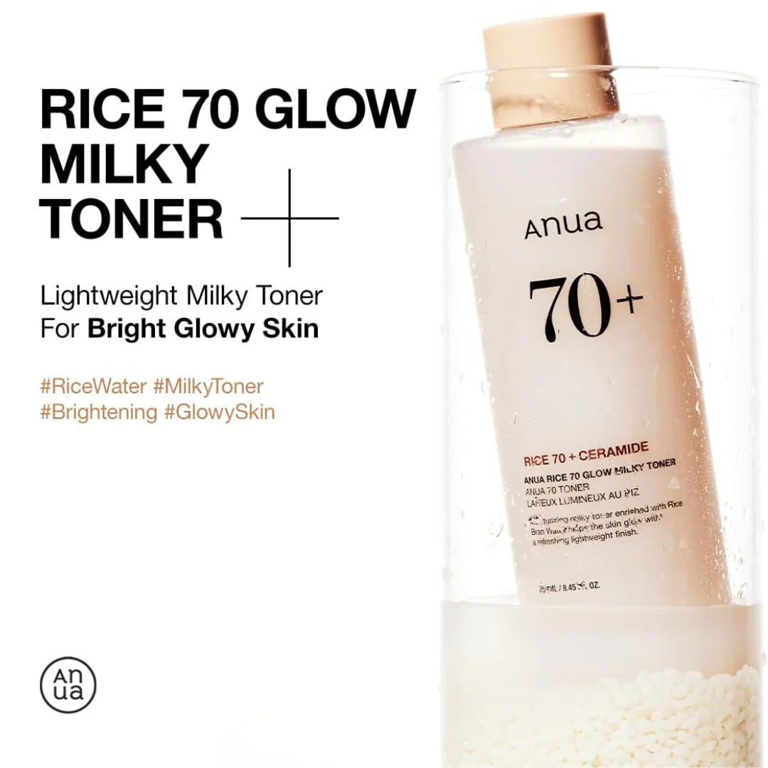 Anua Rice 70 Glow Milky Toner 250ml-thekimyoung.com