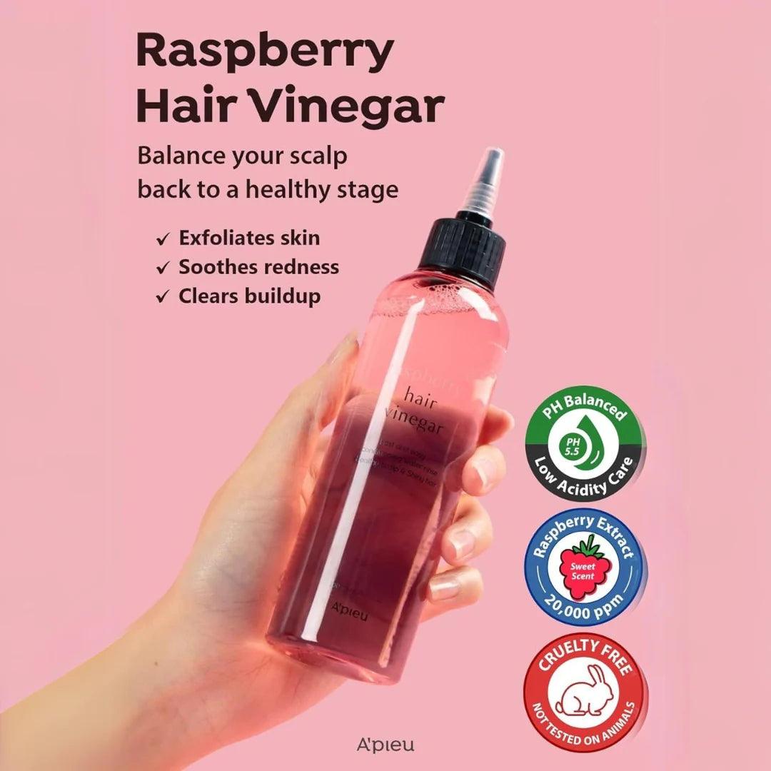 A'pieu RASPBERRY HAIR VINEGAR 200ml Hair Treatment A'pieu