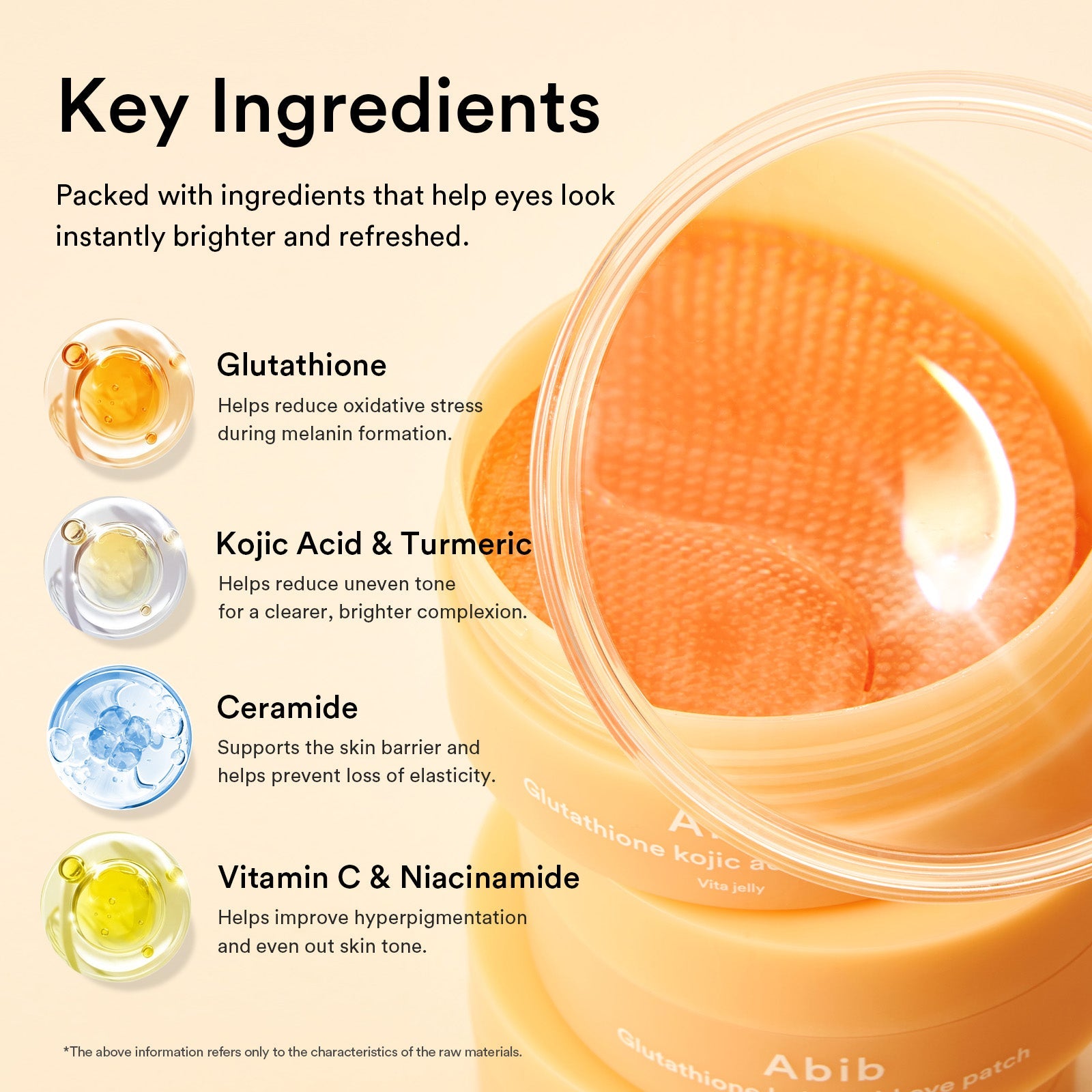 Abib - Glutathione kojic acid eye patch Vita jelly (60 Patches) [thekimyoun.com]