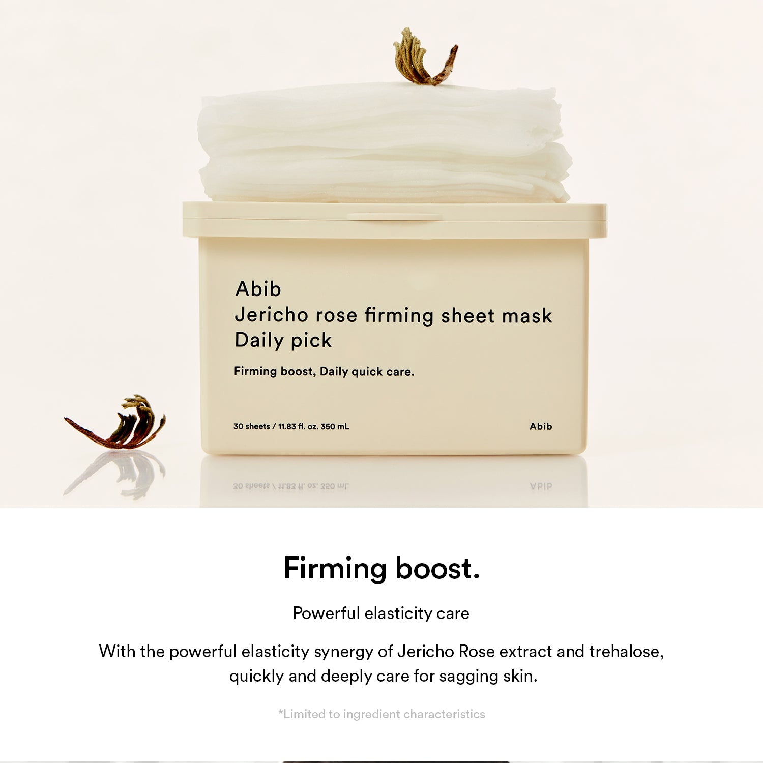 Abib - Jericho rose firming sheet mask Daily pick (30 sheets)-thekimyoung.com