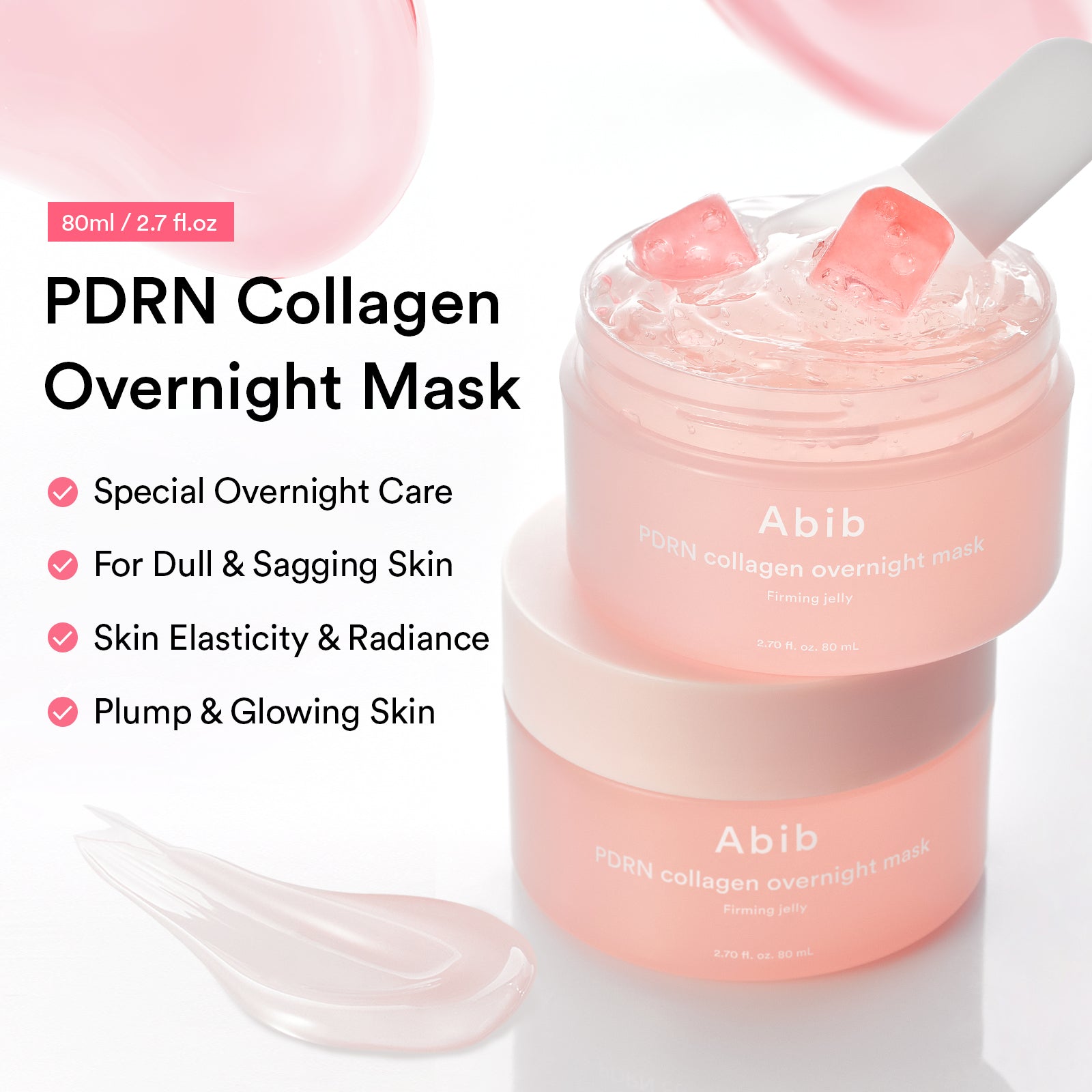 Abib - PDRN collagen overnight mask Firming jelly (80ml)-thekimyoung.com