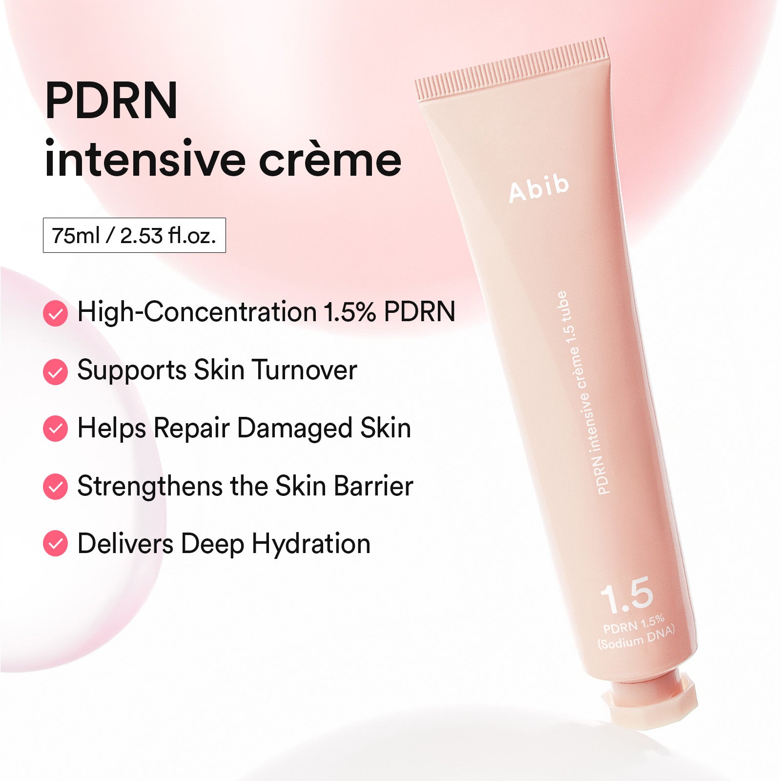 Abib - PDRN intensive cream 1.5 tube (75ml)-thekimyoung.com