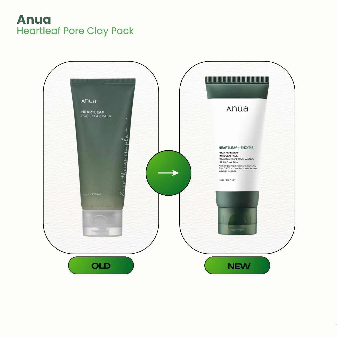 Anua Heartleaf Pore Clay Pack 100ml - Gentle Pore Cleansing-thekimyoung.com