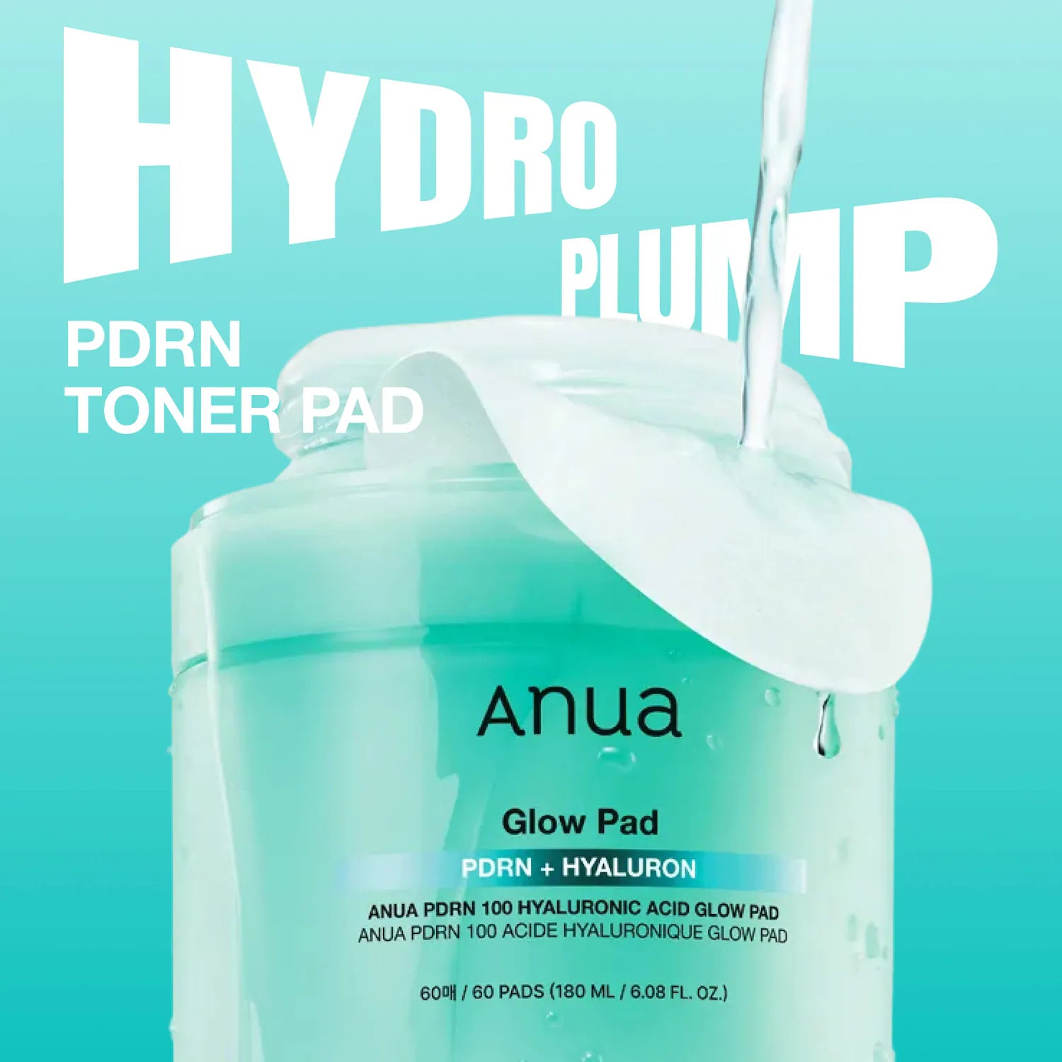 Anua - PDRN 100 Hyaluronic Acid Glow Pad (60 Pads)-thekimyoung.com