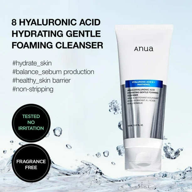 Anua 8 Hyaluronic Acid Gentle Gel Cleanser 150ml-thekimyoung.com