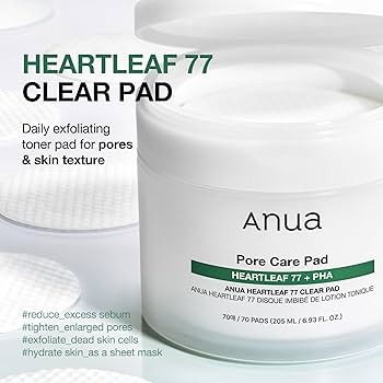 Anua Heartleaf 77 Cleansing Pad 70ea (150ml)-thekimyoung.com