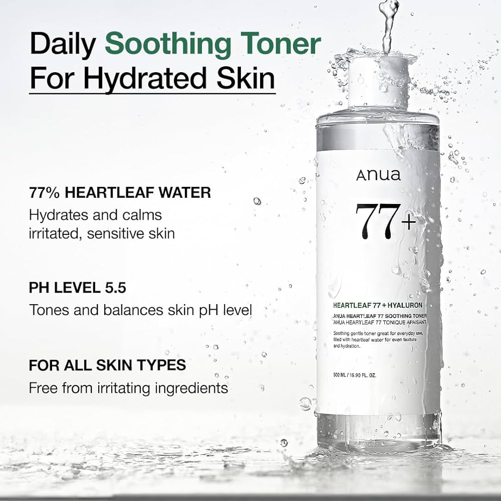 Anua Heartleaf 77% Soothing Toner & Heartleaf 70% Daily Lotion Set-thekimyoung.com