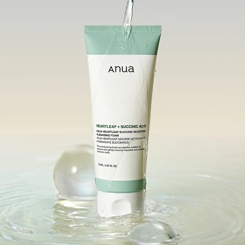 Anua Heartleaf Succinic Moisture Cleansing Foam 150ml-thekimyoung.com