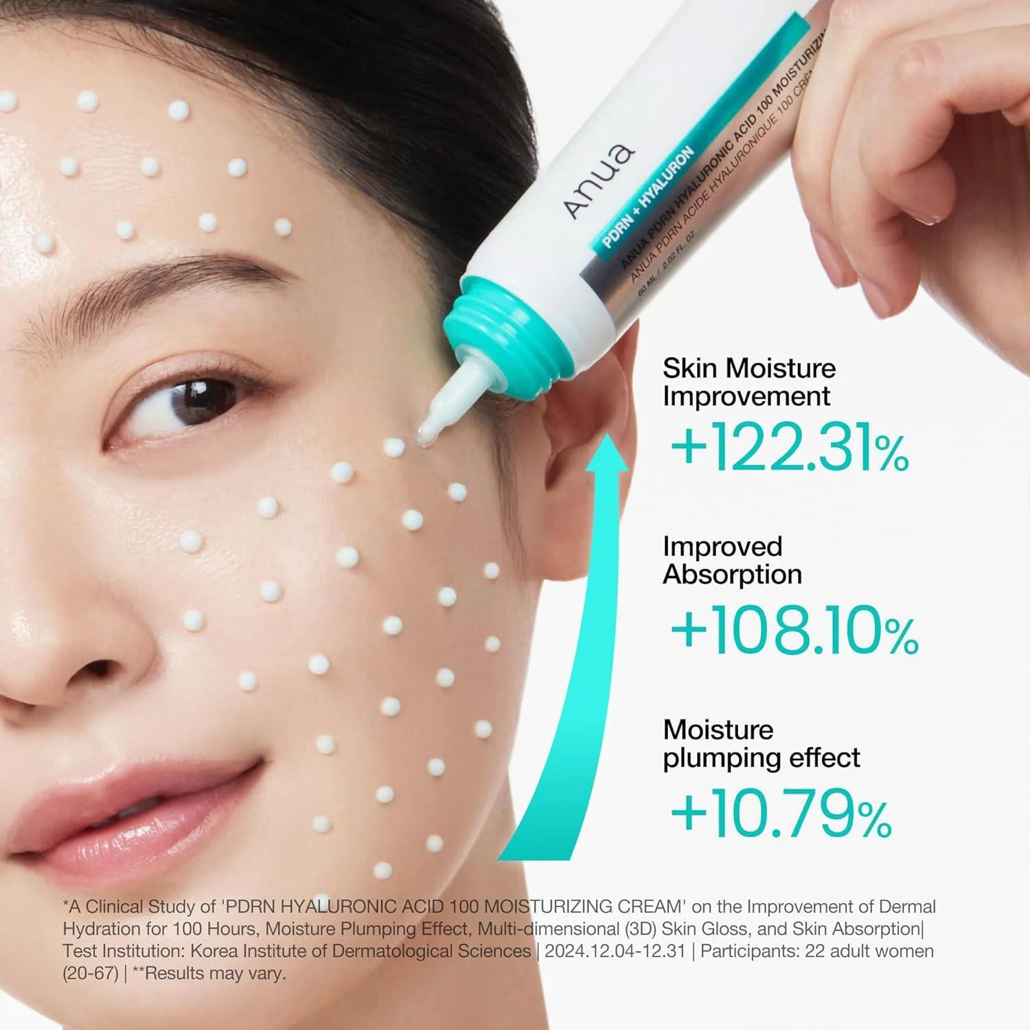 Anua - PDRN Hyaluronic Acid 100 Moisturizing Cream (60ml)-thekimyoung.com