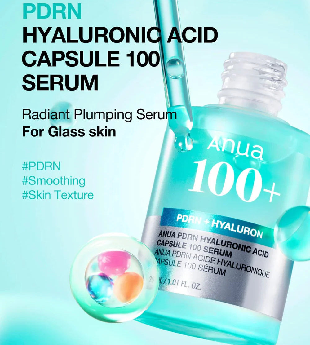 Anua Pdrn Hyaluronic Acid Capsule Serum 30ml +1ml x 5ea Face Serum Anua