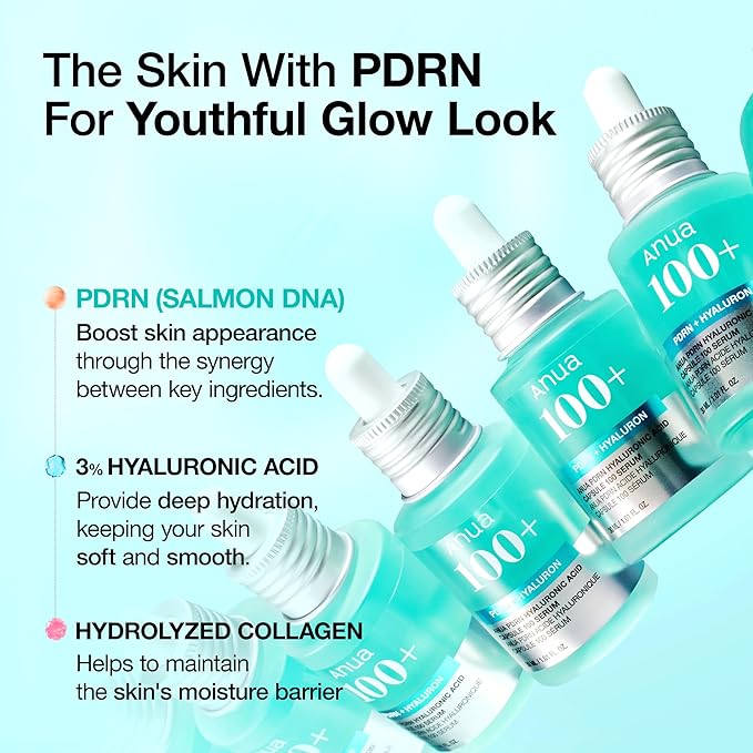 Anua Pdrn Hyaluronic Acid Capsule Serum 30ml +1ml x 5ea Face Serum Anua