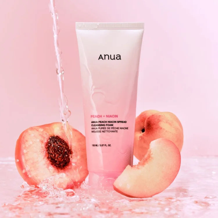 Anua Peach Niacin Spread Cleansing Foam (150ml)-thekimyoung.com