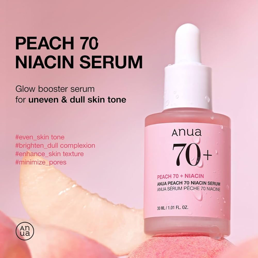 Anua Peach Niacinamide Serum 70% - (30ml+30ml) Face Serum Anua