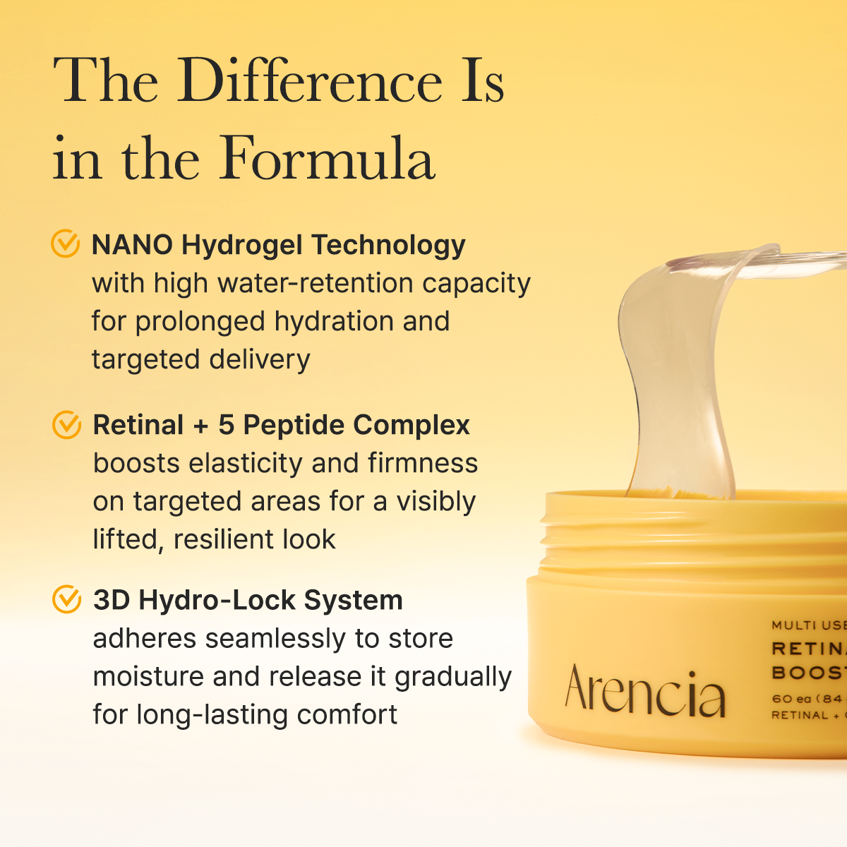 Arencia - Retinal Boosting Eye Mask Patch (60 Patches)-thekimyoung.com