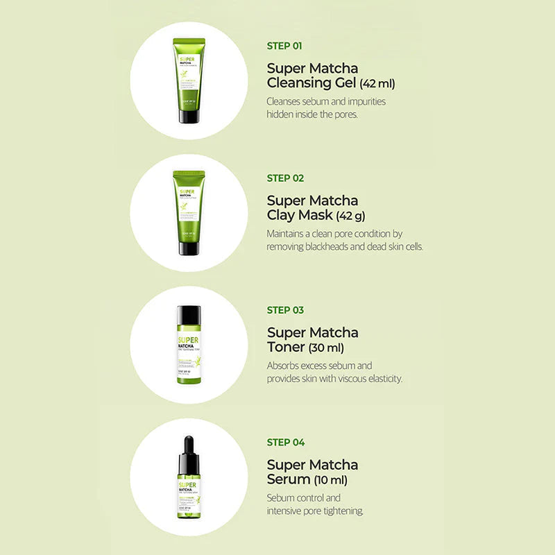 SOME BY MI - Super Matcha Pore Care Starter Kit-thekimyoung.com
