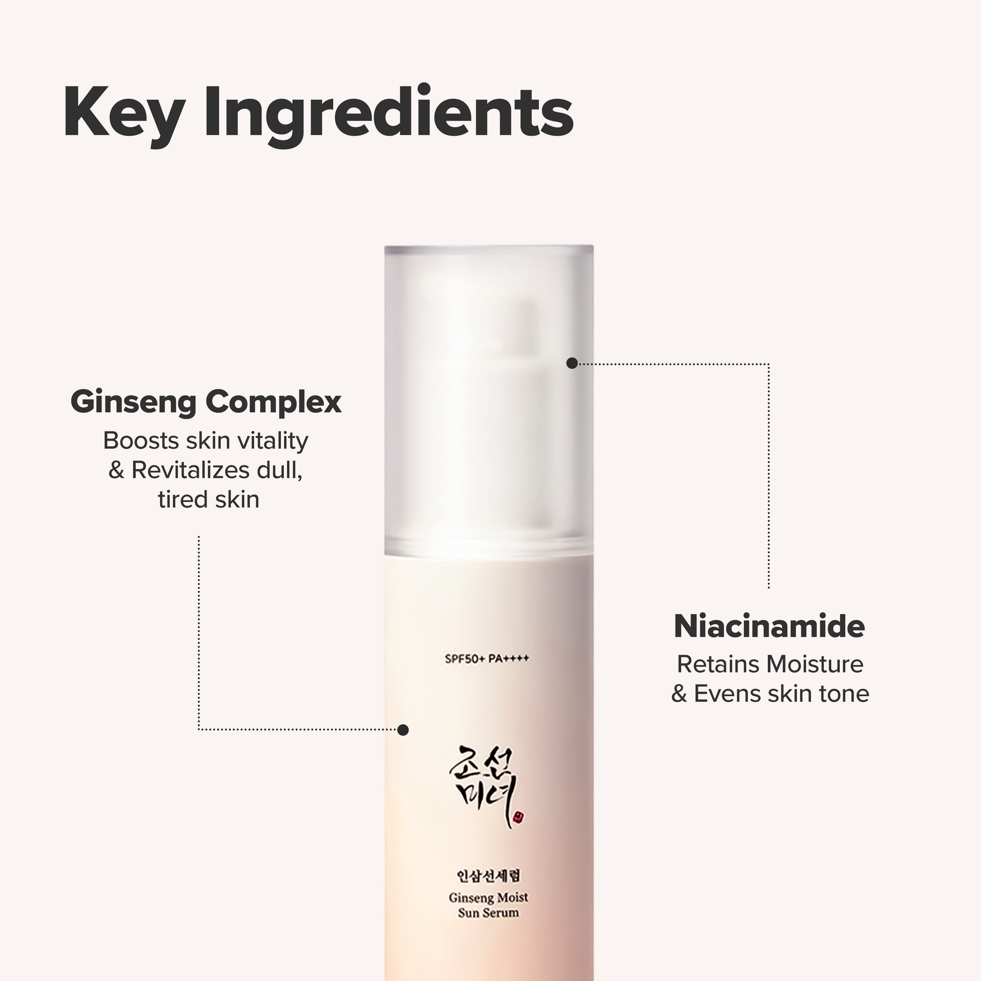 Beauty of Joseon - Ginseng Moist Sun Serum (SPF 50+ PA++++) (50ml)-thekimyoung.com