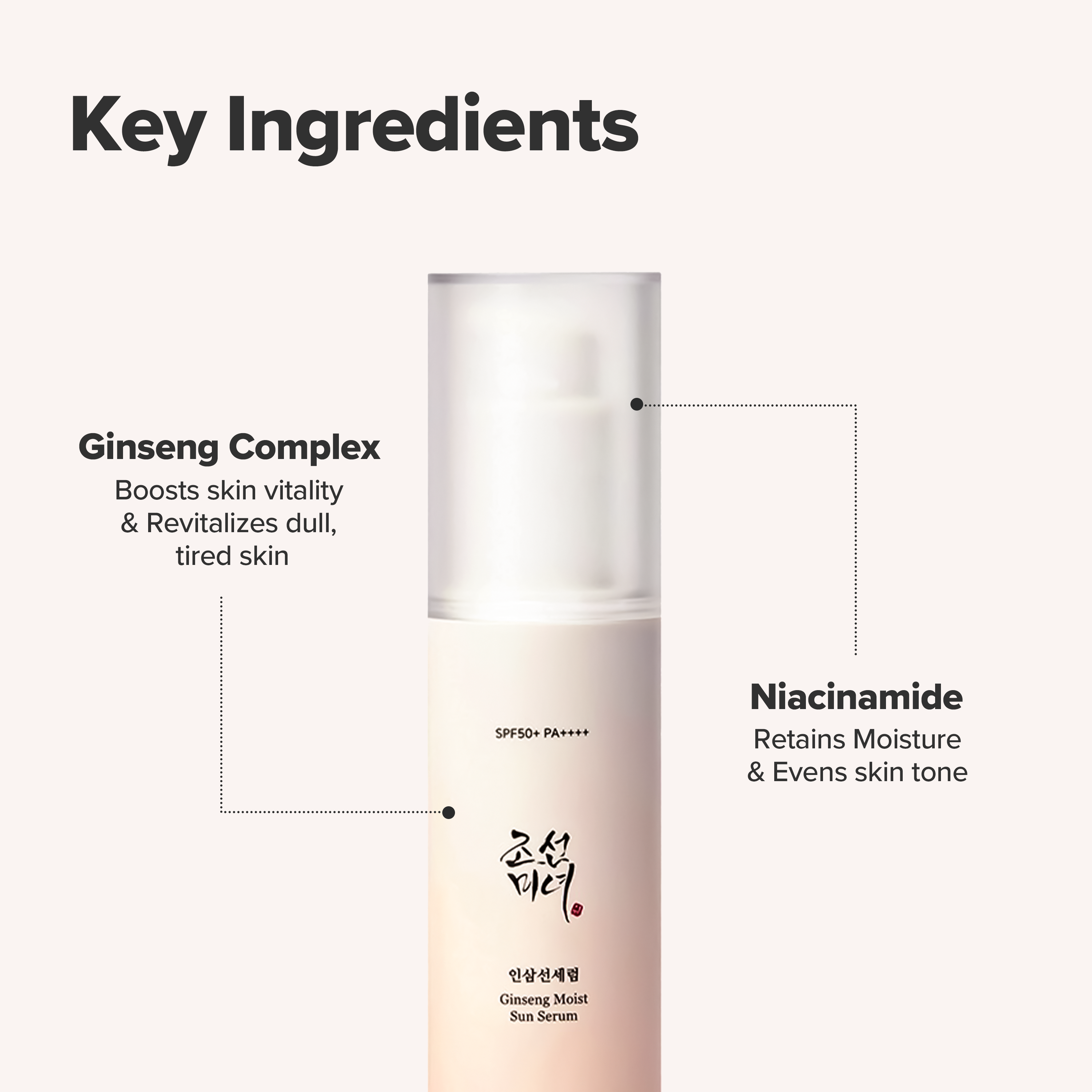 Beauty of Joseon - Ginseng Moist Sun Serum (SPF 50+ PA++++) (50ml)-thekimyoung.com