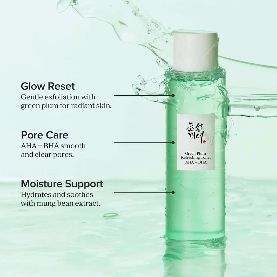 Beauty of Joseon - Green Plum Refreshing Toner: AHA + BHA (150ml)-thekimyoung.com