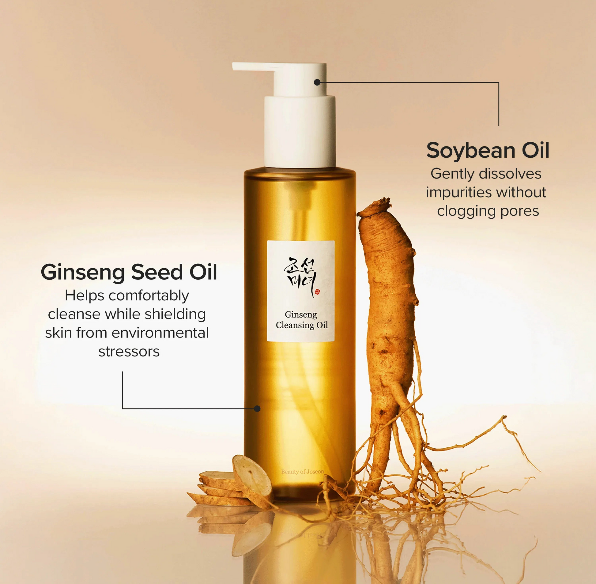 Beauty of Joseon - Ginseng Cleansing Oil (210ml)-thekimyoung.com