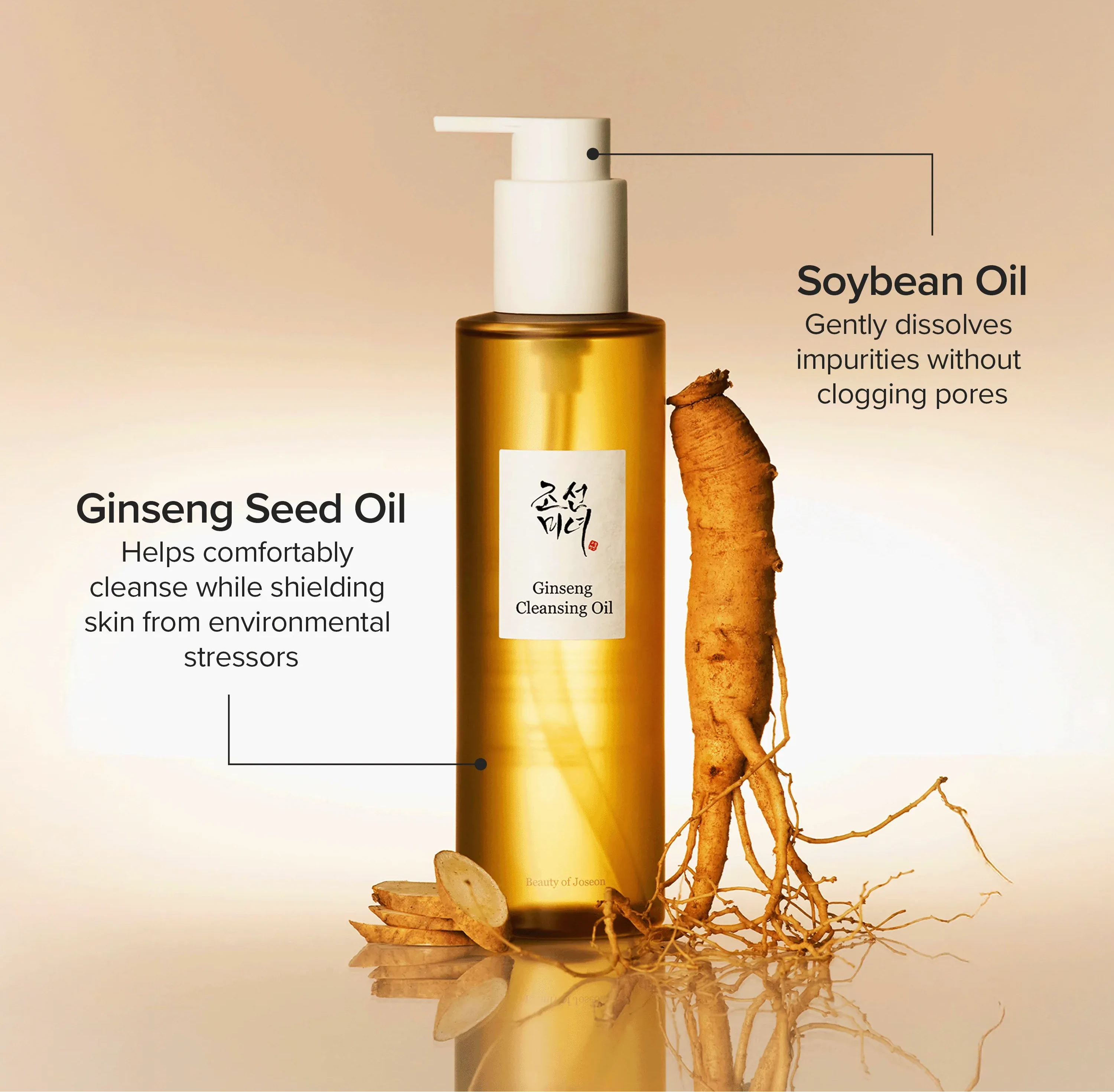 Beauty of Joseon - Ginseng Cleansing Oil (210ml)-thekimyoung.com
