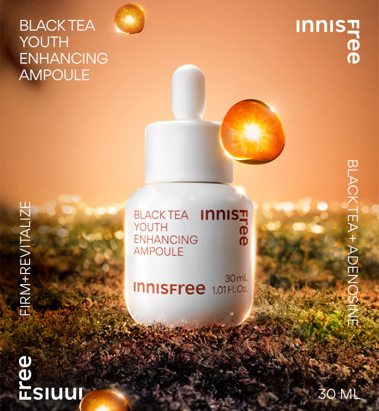 innisfree Black Tea Youth Enhancing Ampoule 30ml+30ml (Double Pack) Ampoule innisfree