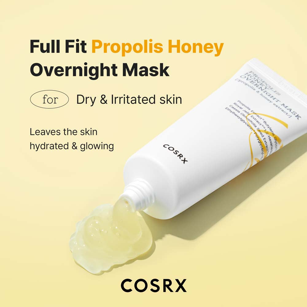 COSRX - Full Fit Propolis Honey Overnight Mask (60ml)-thekimyoung.com