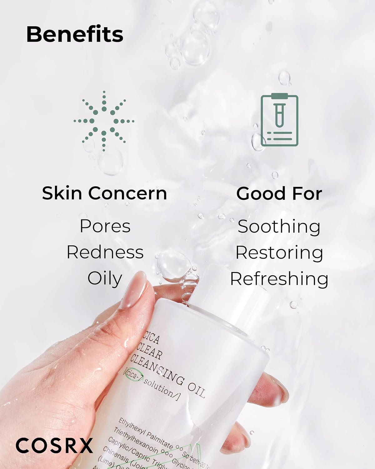 COSRX - Pure Fit Cica Clear Cleansing Oil (200ml)-thekimyoung.com