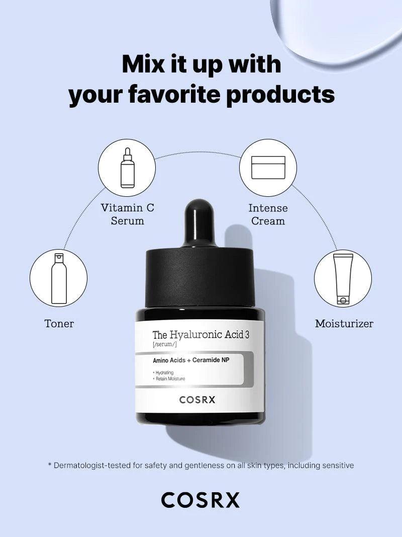 COSRX - The Hyaluronic Acid 3 Serum (20ml)-thekimyoung.com